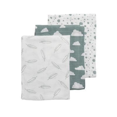 Meyco Multidoek Hydrofiel 3pack Feather Jade 120x120