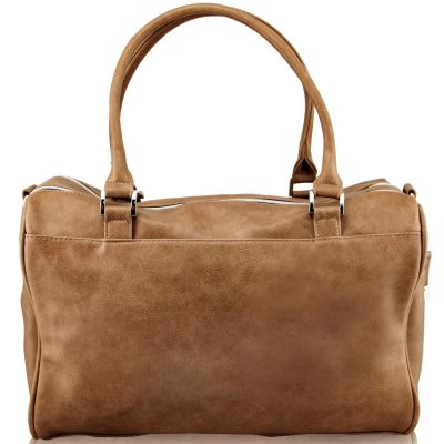 Isoki Double Zip Satchel Latte