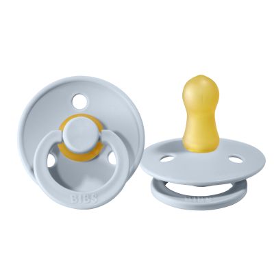 Bibs Fopspeen Round 0-6mnd Baby Blue
