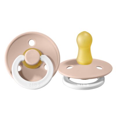 Bibs Fopspeen Round 0-6mnd Glow Blush