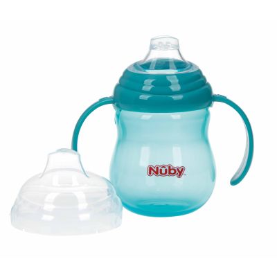 Nûby Beker Antilek Met Handvaten Aqua 270ml 6mnd+