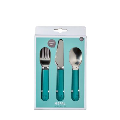 Mepal Kinderbestek Set Mio Deep Turquoise 3-Delig