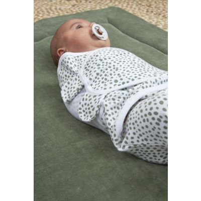 SwaddleMeyco 2-Pack Cheetah/Uni Forest Green 0-3 Maanden