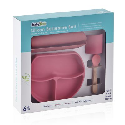 Babyjem Siliconen Voedingsset Roze