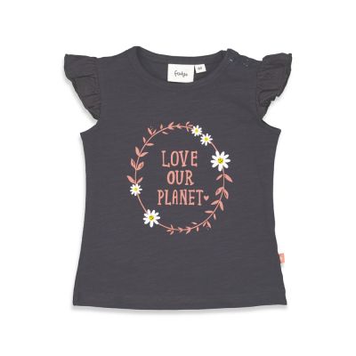 Feetje T-Shirt Zonder Mouw Our Planet Antraciet 62