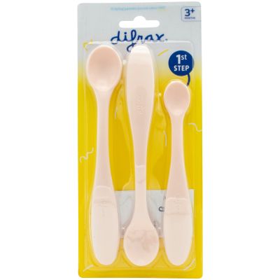 Difrax Lepels Babyvoeding Blossom (3 stuks)