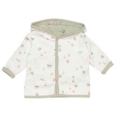 Little Dutch Vest Reversible Sailors Bay White/Olive maat 68