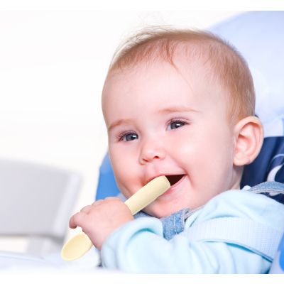 Babyjem Lepel Siliconen Ecru