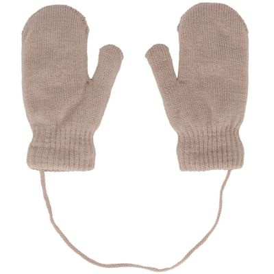 Sarlini Wanten Knit Teddy Voering Dark Camel