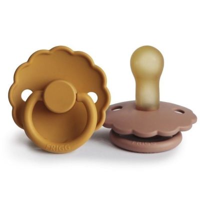 Frigg Fopspeen Daisy Honey Gold/Rose Gold T2 6-18mnd (2 stuks)