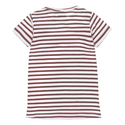 Dirkje Jurk Stripe Ruffle White maat 62