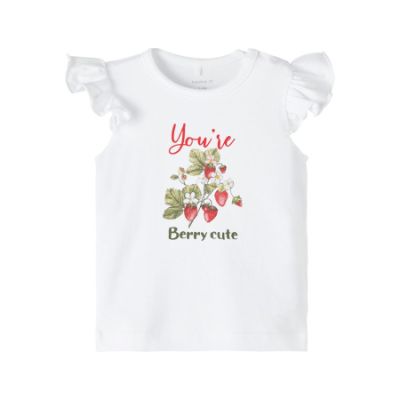 Name It T-Shirt Korte Mouw Jindy Bright White 62
