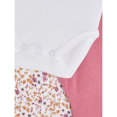 Name It Romper Korte Mouw Flower 3-Pack Rose Wine 


 56