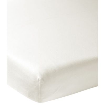 Meyco Ledikanthoeslaken Jersey Offwhite 60 x 120 cm