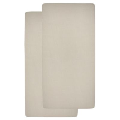 Meyco Juniorhoeslaken Jersey Sand 70 x 140/150 cm (2-Pack)