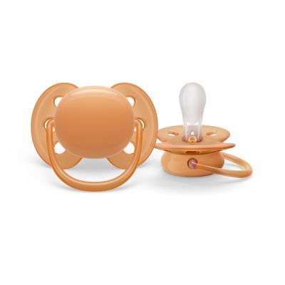 Philips Avent Fopspeen Ultra Soft Grey / Orange 6-18mnd (2 stuks) SCF091/33
