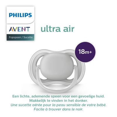 Philips Avent Fopspeen Ultra Air Dino 18mnd+ (2 stuks) SCF349/11