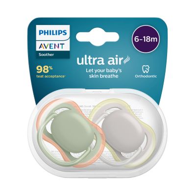 Philips Avent Fopspeen Ultra Air Neutraal 6-18mnd (2 stuks) SCF085/20