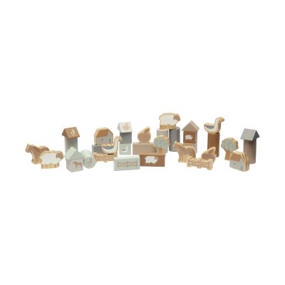 Jollein Blokken Set Hout Farm 18 x 12 cm
