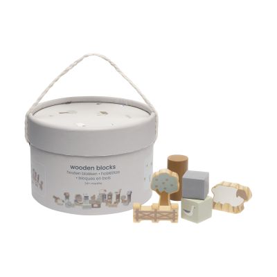 Jollein Blokken Set Hout Farm 18 x 12 cm