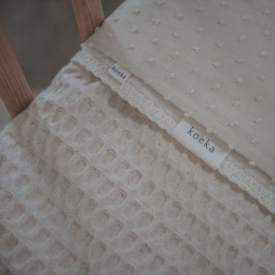 Koeka Wiegdeken Cotton Fleece Wafel Amsterdam Natural 
