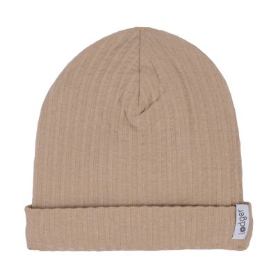 Lodger Beanie Seersucker Beige 0-6mnd