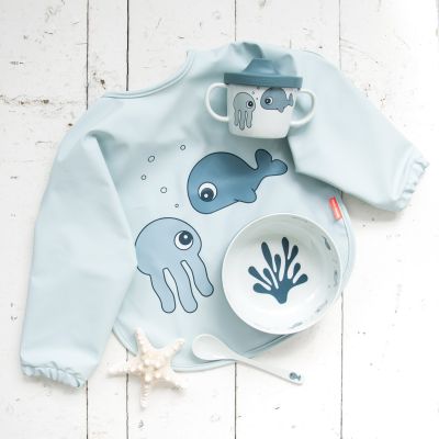 Done by Deer Mouwslab Sea Friends Blue 6-18m