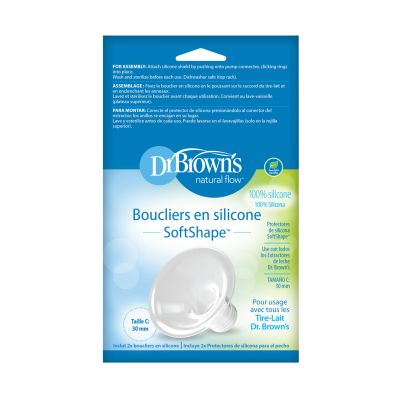 Dr. Brown's Borstschild Siliconen Softshape Maat C 2-Pack