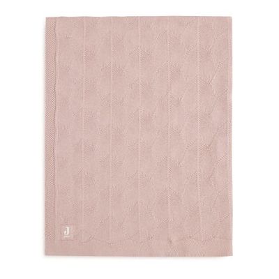 Jollein Ledikantdeken Shell Knit Wild Rose GOTS 100 x 150 cm