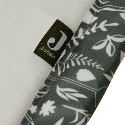 Jollein Boxkleed Plastic Botanical Leaf Green 75 x 95 cm