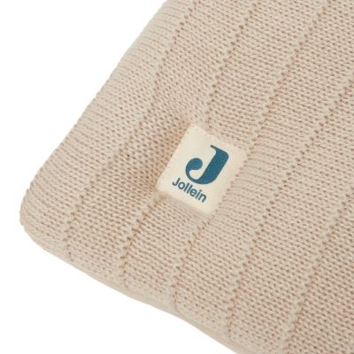 Jollein Boxkleed Pure Knit Leaf Nougat 75 x 95 cm