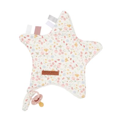Little Dutch Knuffeldoek Ster Flowers & Butterflies  30 x 35 cm
