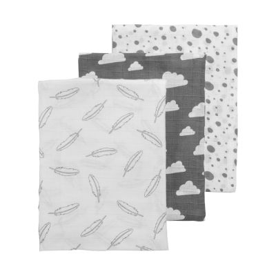 Meyco Multidoek Hydrofiel 3pack Feather Grijs