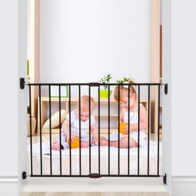 Noma Extending Metal Gate Black (62 cm - 102 cm)