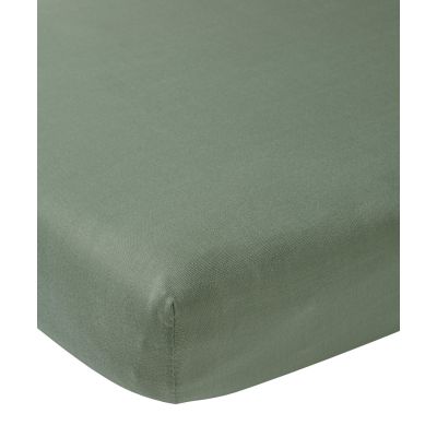 Meyco Hoeslaken Boxmatras Forest Green 75 x 95 cm