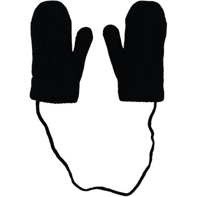 Sarlini Wanten Knit Teddy Voering Black