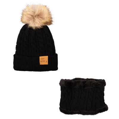 Baby Dutch Wintermuts Set Zwart