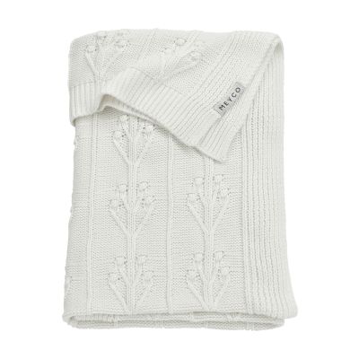 Meyco Ledikantdeken Romantic Flower Offwhite 100 x 150 cm