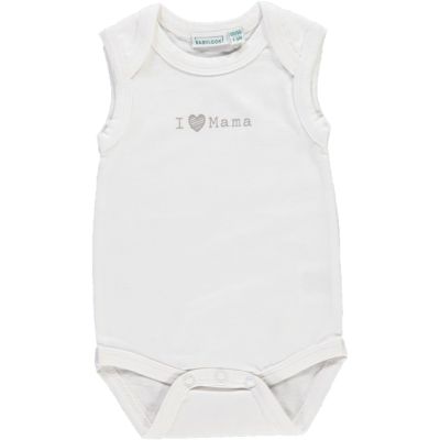 Babylook Romper I Love Mama White