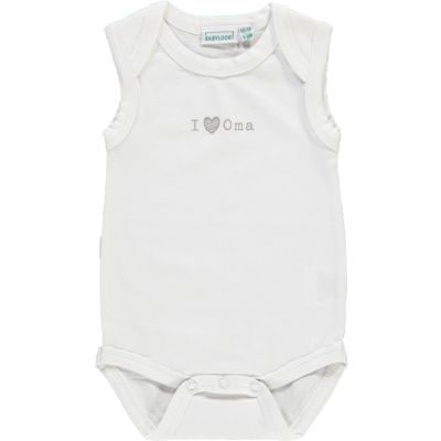 Babylook Romper I Love Oma White