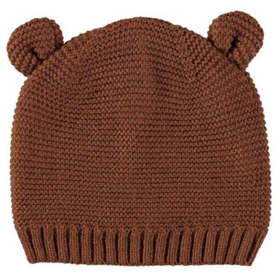 Sarlini Muts Knit Oortjes Mid Brown