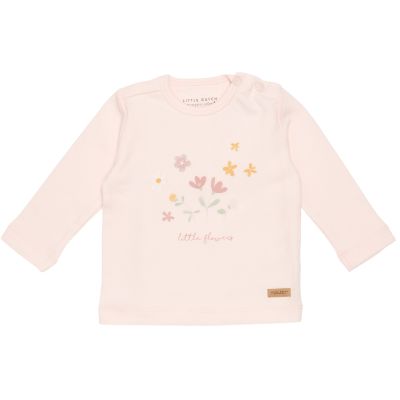Little Dutch T-Shirt Flowers Pink 50-56