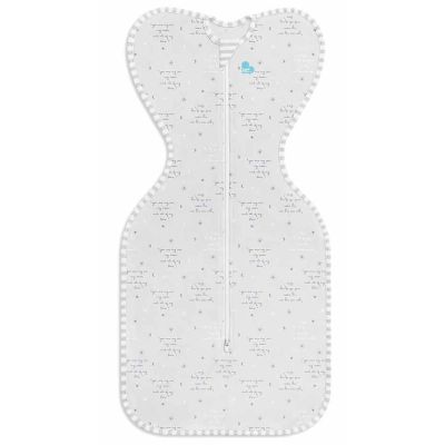 Love To Dream SwaddleUp™ Stage 1 Grey Text Small 0.2 TOG