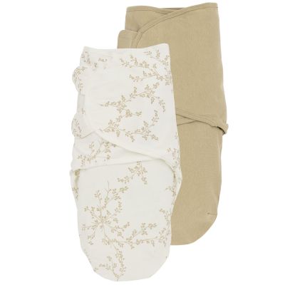 SwaddleMeyco Sand 2-Pack Branches Sand/Uni 4-6 Maanden