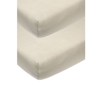 Meyco Co-Sleeperhoeslaken Jersey Sand 50x90cm 2-Pack
