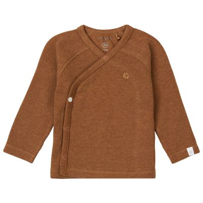 Noppies T-Shirt Overslag Rib Nanyuki Chipmunk Melange