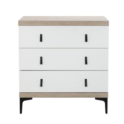 Interbaby Commode 3 Laden Strips Wit