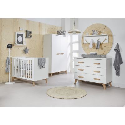 TWF Ledikant 70 x 140 Incl. Juniorzijden - Commode Mika