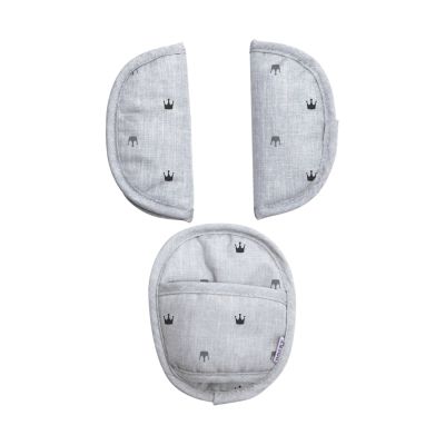 Dooky Universele Pads Light Grey Crowns