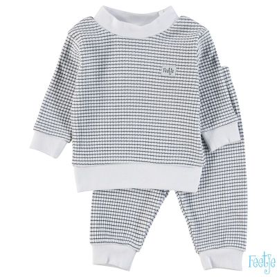 Feetje Pyjama Marine Wafel